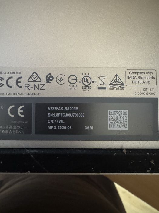 Моноблок ASUS V222FA [V222FAK-BA003M]