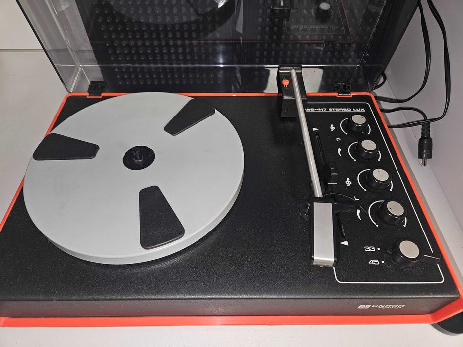 Gramofon ze wzmacniaczem Unitra Fonica WG-417 Stereo Lux + głośniki