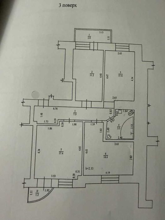 Продаж 3 кім квартири 3/10 Індив газ опал Новобуд Поділ №19211