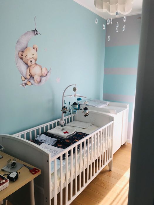 Woodies Łóżeczko dziecięce Starlight Cot Bed 2w1 z materacem