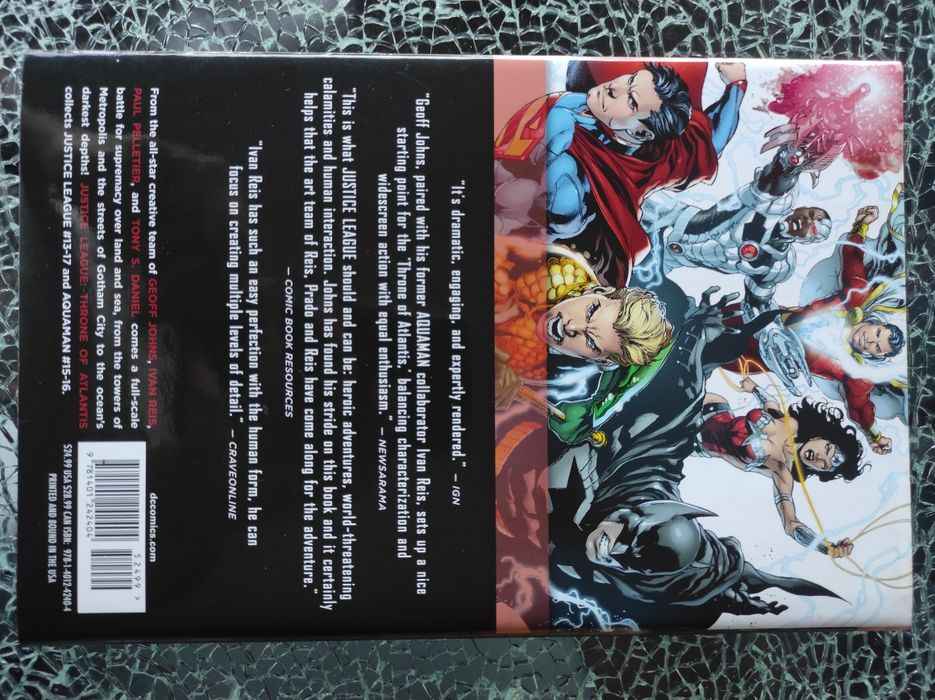 Justice League Vol. 3 Throne of Atlantis Geoff Johns & Ivan Reis Dc Comics Banda desenhada