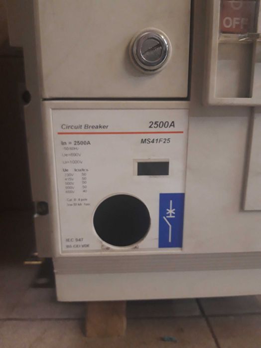 Wyłącznik mocy APENA M-PACT MS41F25, In = 2500A