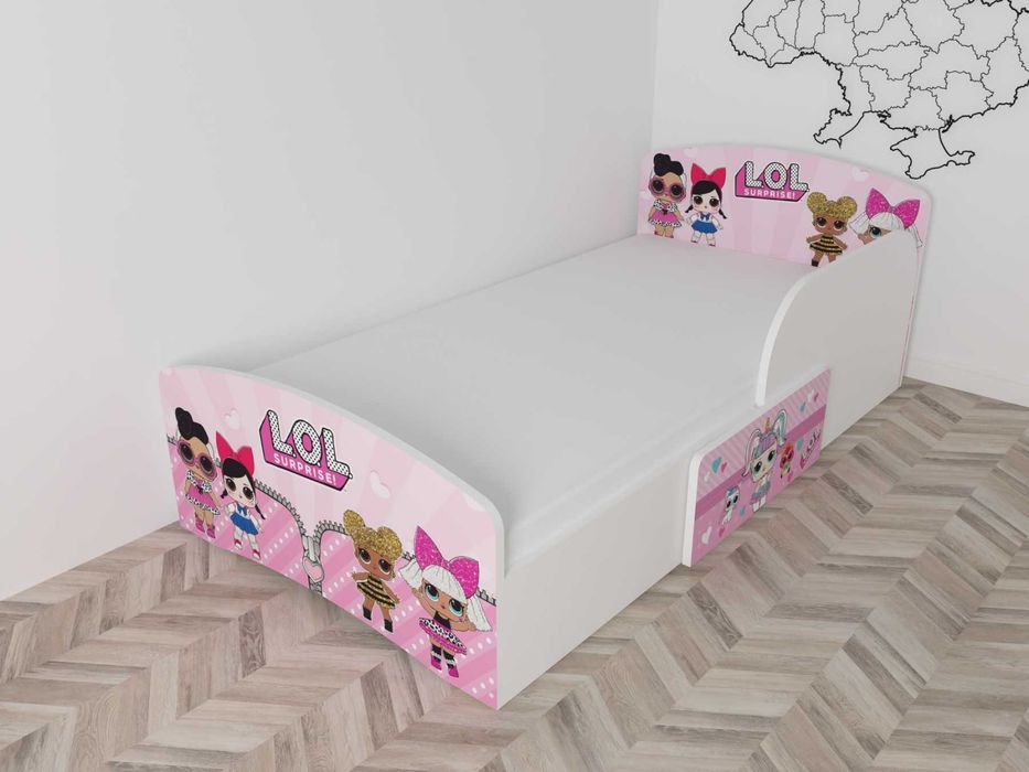 Дитяче ліжко з бортиком (140х70, 160х80, 190х90) / детская кровать