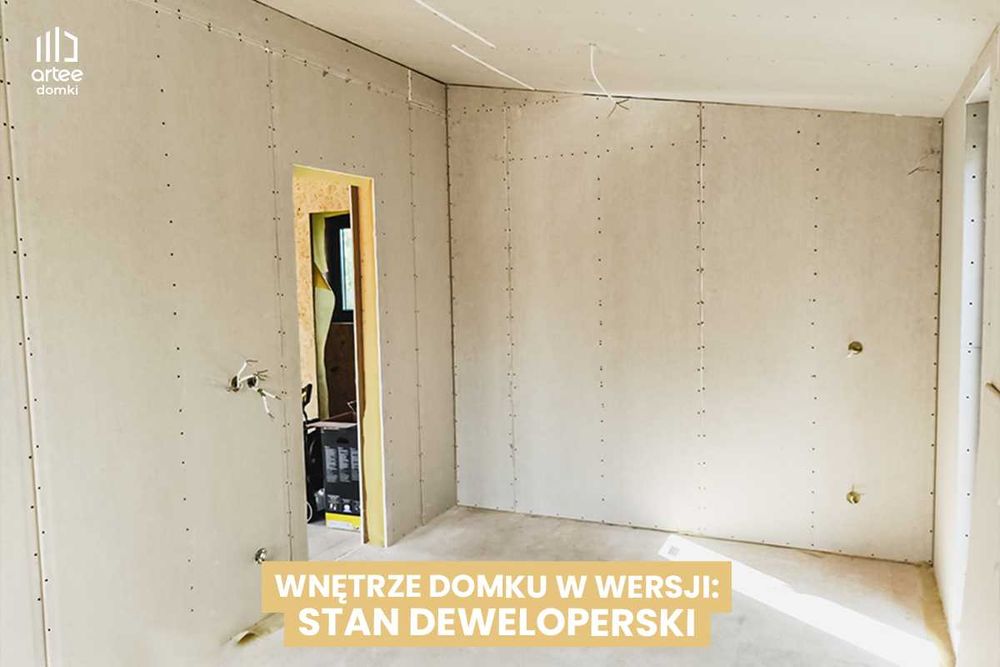 Domek modułowy całoroczny , Letniskowy , 35m2 , Bez zezwoleń na budowę