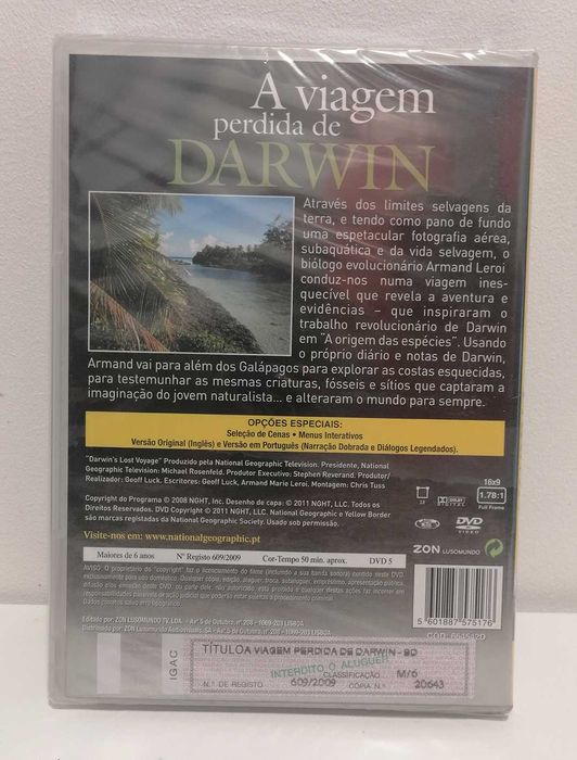 DVD - A viagem perdida de Darwin (National Geographic)