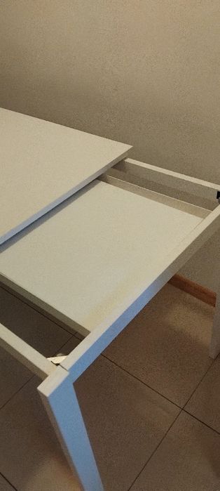 Stół Vangsta IKEA biały + 2 krzesła INGOLF