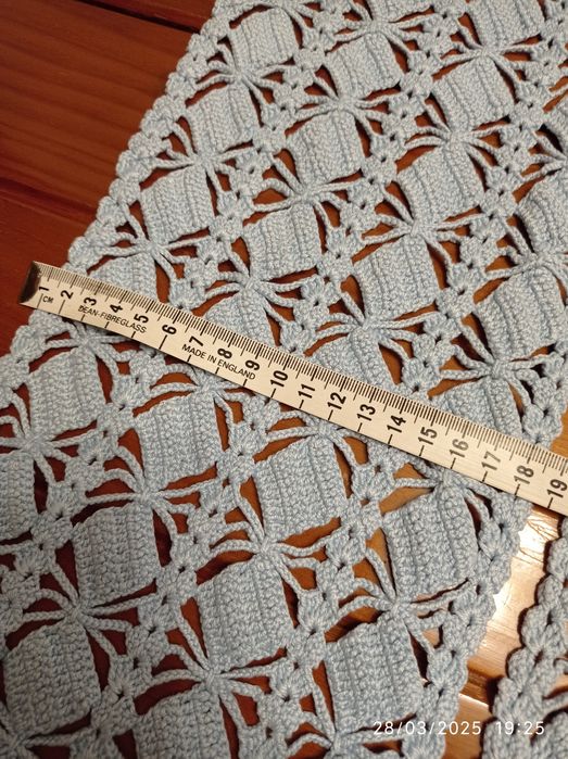 Panos crochê azul claro