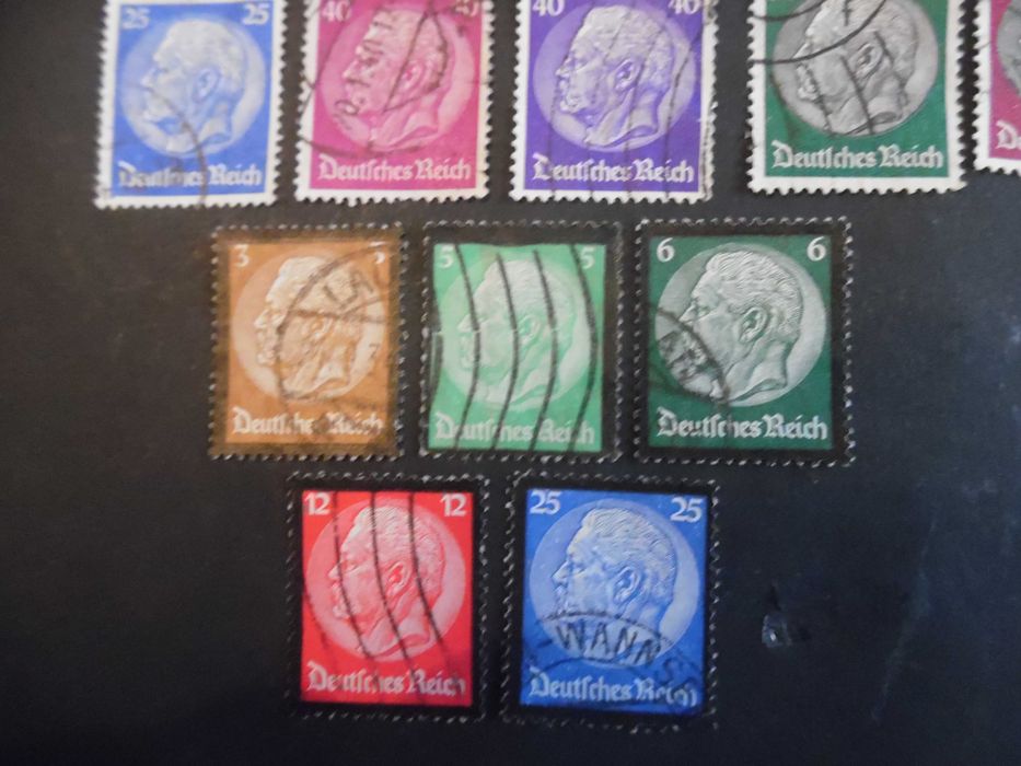 Selos Alemanha Nazi 1933/1945- Marechal Edimburgo c/ selos especiais
