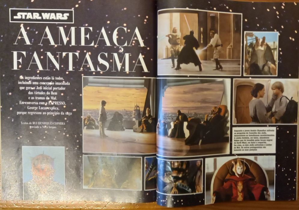 Star Wars guerra das estrelas revistas e conteúdos de 1999 e 2005