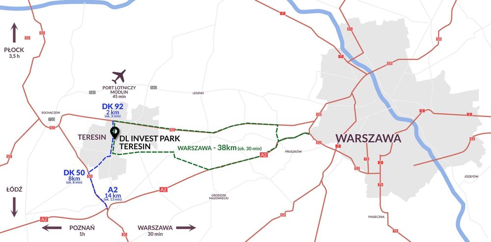 3966 m² Nowoczesnej powierzchni magazynowe pod Warszawą