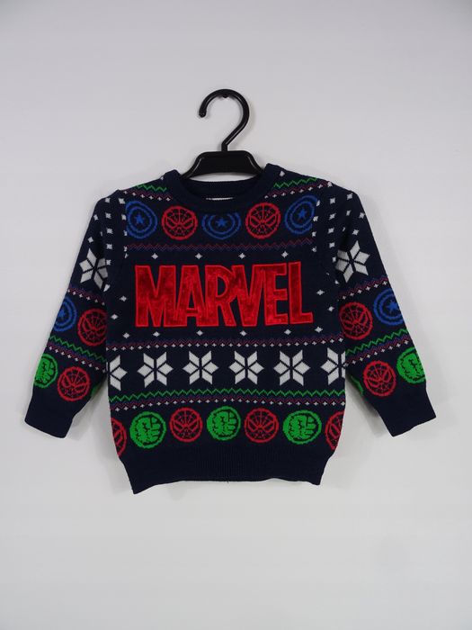 Sweter świąteczny Marvel 86 12/18 msc.