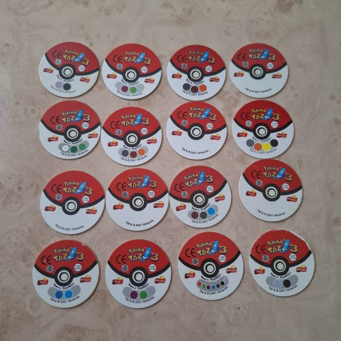 Tazos Pokémon originais Matutano
