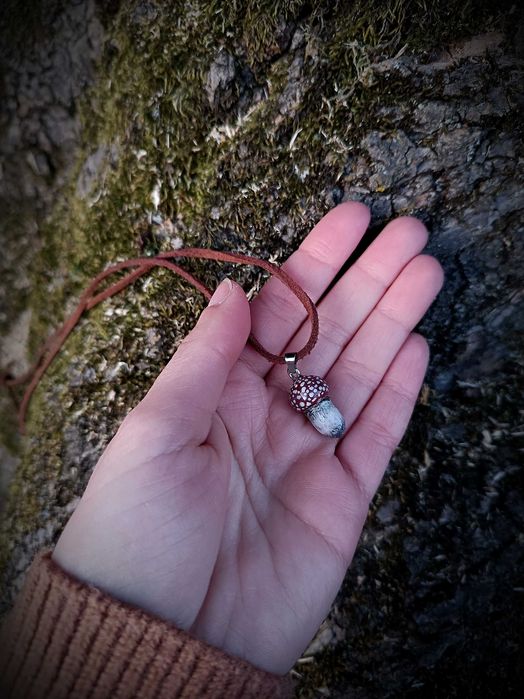 Naszyjnik muchomorek amanita