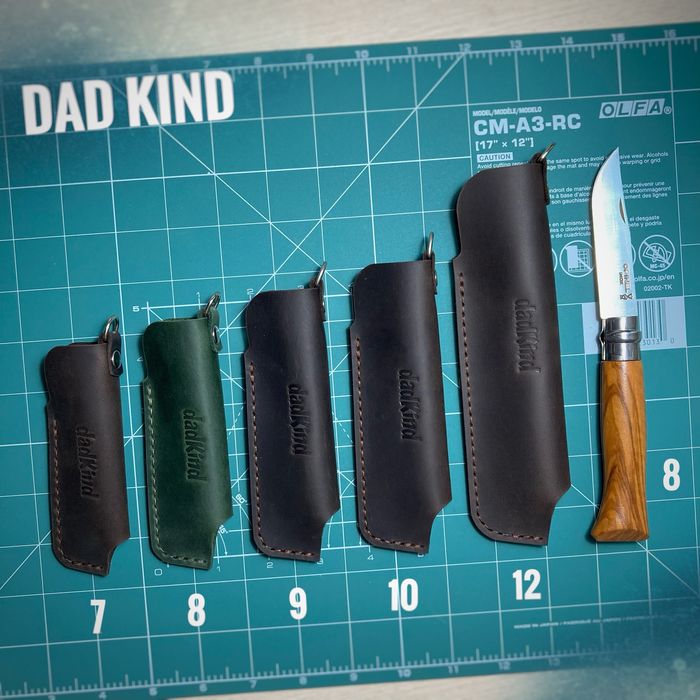 Чехол на нож опинель opinel 7,8,9,10,12 из кожи ручная работа