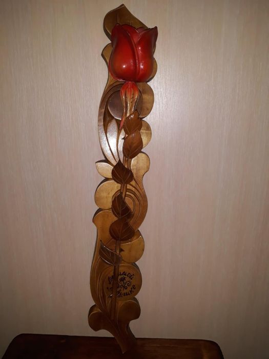 Дерев'яна роза, квітка-сувенір