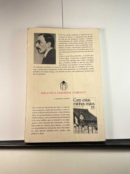 Livro Amok e Carta duma Desconhecida Stefan Zweig