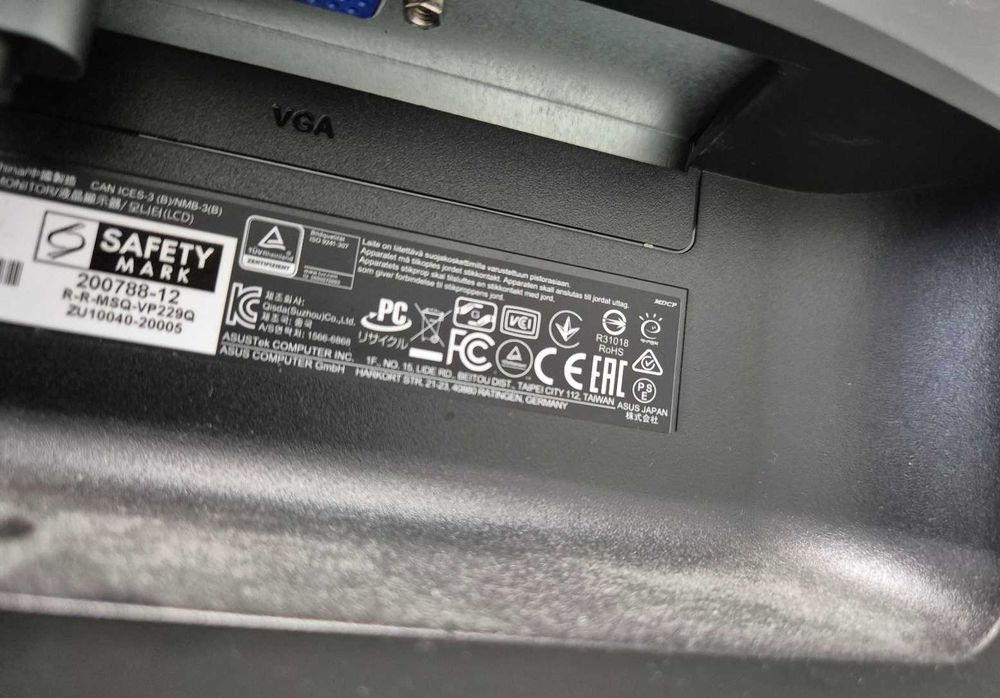 Monitor 21,5 cali ASUS VP229Q - Uszkodzona matryca