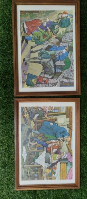 Quadros com gravuras de medicina antiga