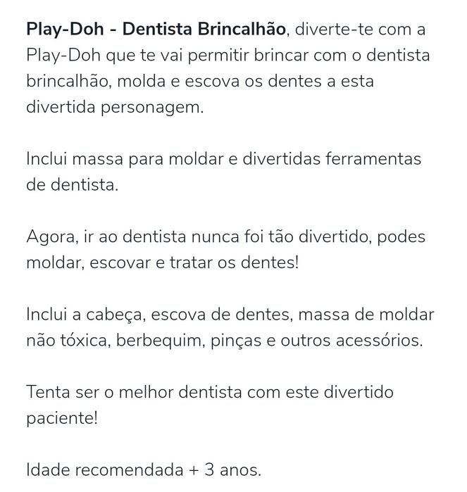 Play-doh dentista brincalhão