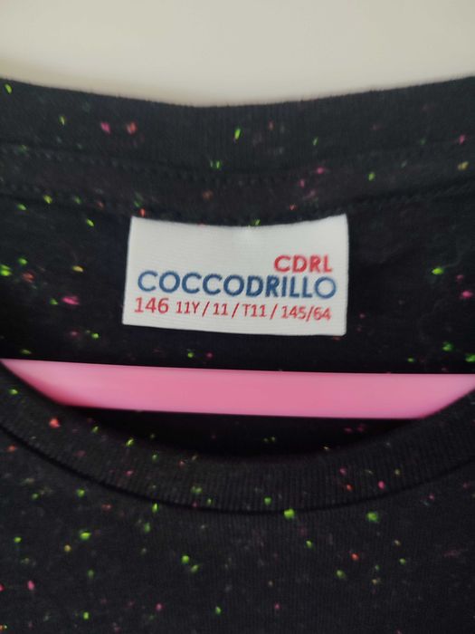 Bluzka dziewczęca czarna 140 Cocodrillo