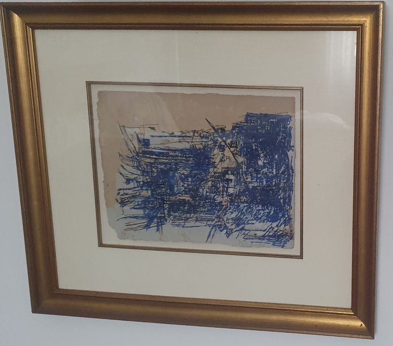 Vieira da Silva, serigrafia de 1959, Paisagem