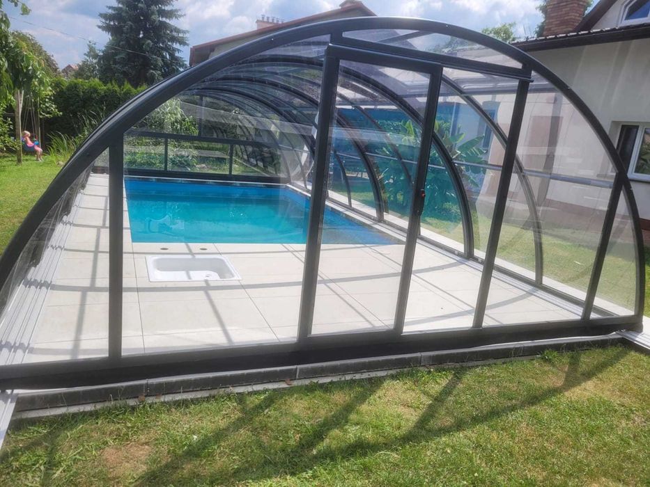 Zadaszenie basenu KLASIK wysokie 6,40x4,42x2,15 , PL 4mm