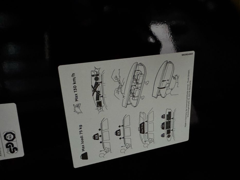 oryginalny box dachowy audi 360 L plus belki  thule