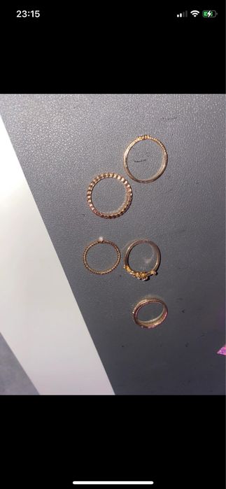 5 sztuk pierścionków