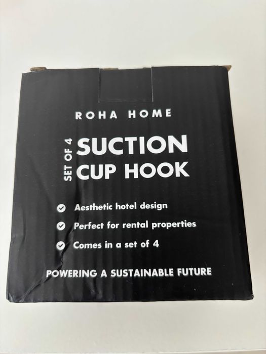 Kit de ganchos de sucção 4 unidades da Rocha Home