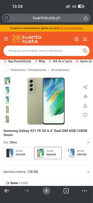 Samsung s21 FE 6gb/128