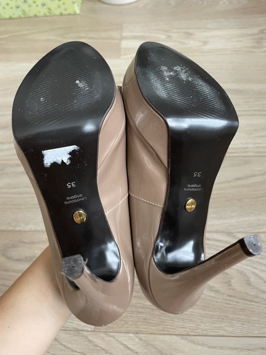 Szpilki czółenka Prima Moda 35 beżowe nude