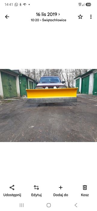 Pług do sniegu używan