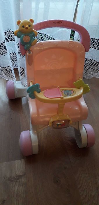 Pchacz / Chodzik / Wózek dla lalek Fisher Price 3w1