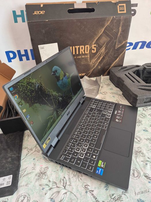 Acer Nitro 5, i7-12650H, RAM 16 ГБ DDR5,  SSD 512 ГБ, RTX 4060 8 ГБ