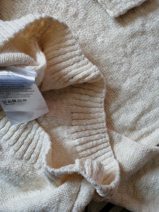 100% BAWEŁNA! sweter sweterek Jessica C&A. Wstawki koronkowe. Na S, xs