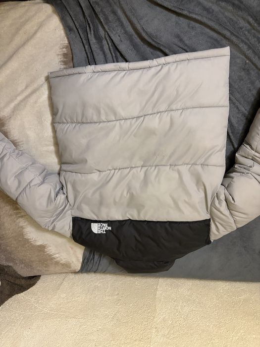 casaco north face 700 preto e cinzento sem capuz
