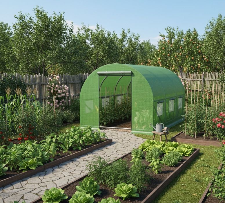 теплиця садова теплиця під плівку теплиця для овочів квітів парник
