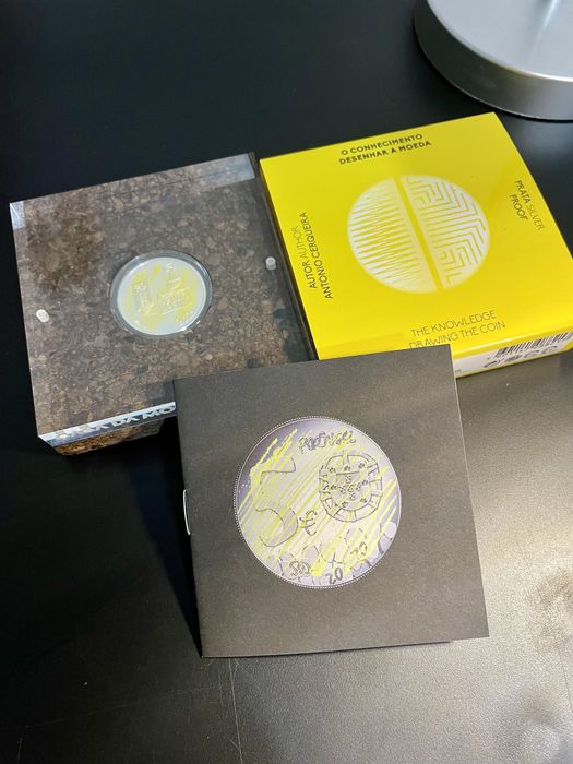 Moeda 5€ “O Conhecimento” Prata Proof