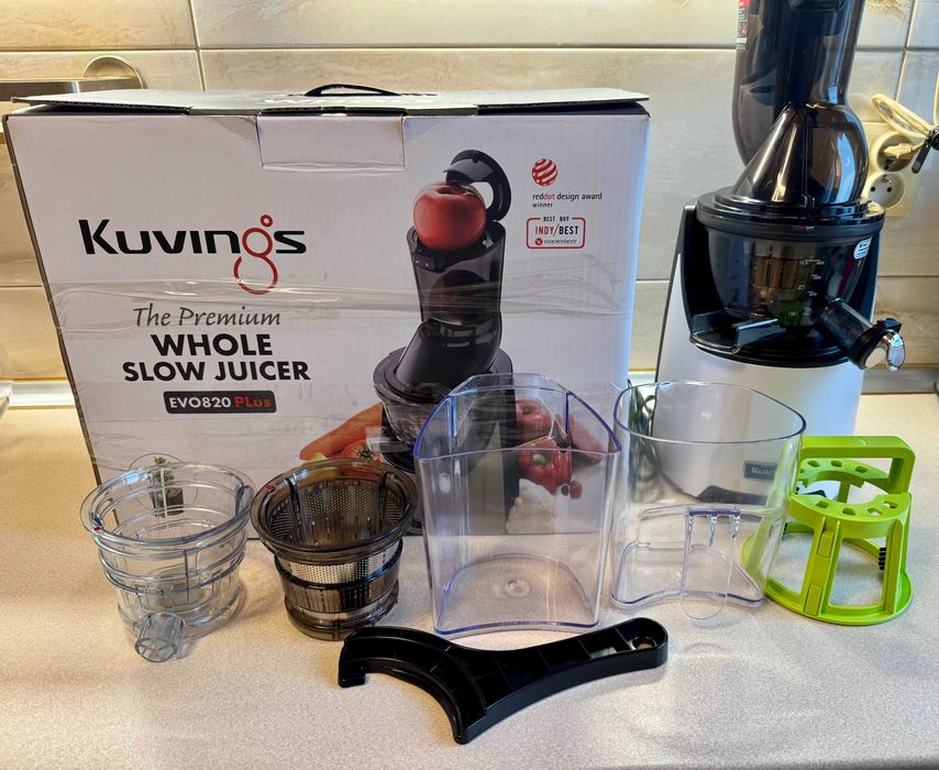 Wyciskarka wolnoobrotowa KUVINGS Evo 820 Plus Biały jak nowa