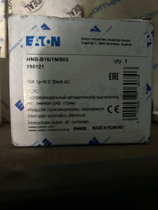 Wylacznik Eaton HNB-B16