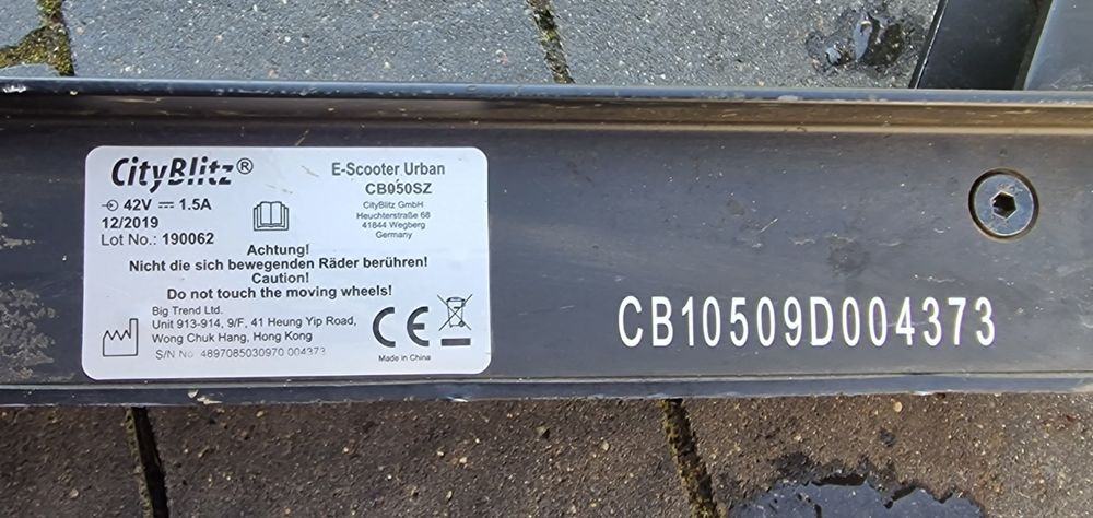 Hulajnoga elektryczna CitiBlitz