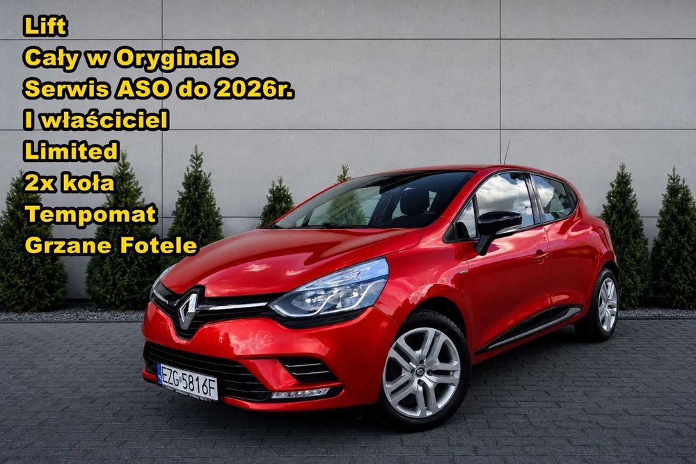 Renault Clio Lift,Cały w Oryginale,ASO do 2026r.,LED,Tempomat,Grzane Fotele,I właśc