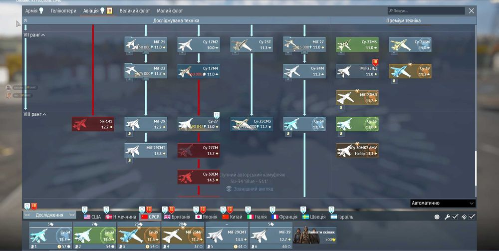 Продам акаунт WarThunder