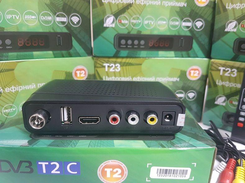 ‼️НОВИЙ‼️Цифровий Ефірний DVB-T2 тюнер приймач приставка ресивер декодер GoldenStream T23