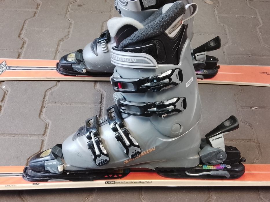 Komplet narty dziecięce dynastar 134 cm plus buty Salomon 26 cm