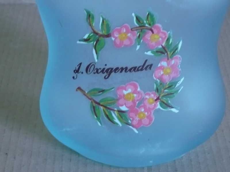 Frasco decorativo com tampa de madeira