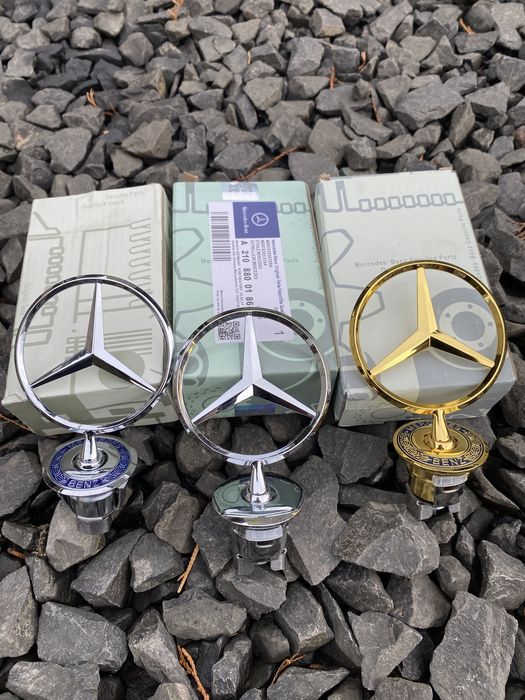 значек на капот эмблема прицел Mercedes W124 W202 W203 W210 W211 W220