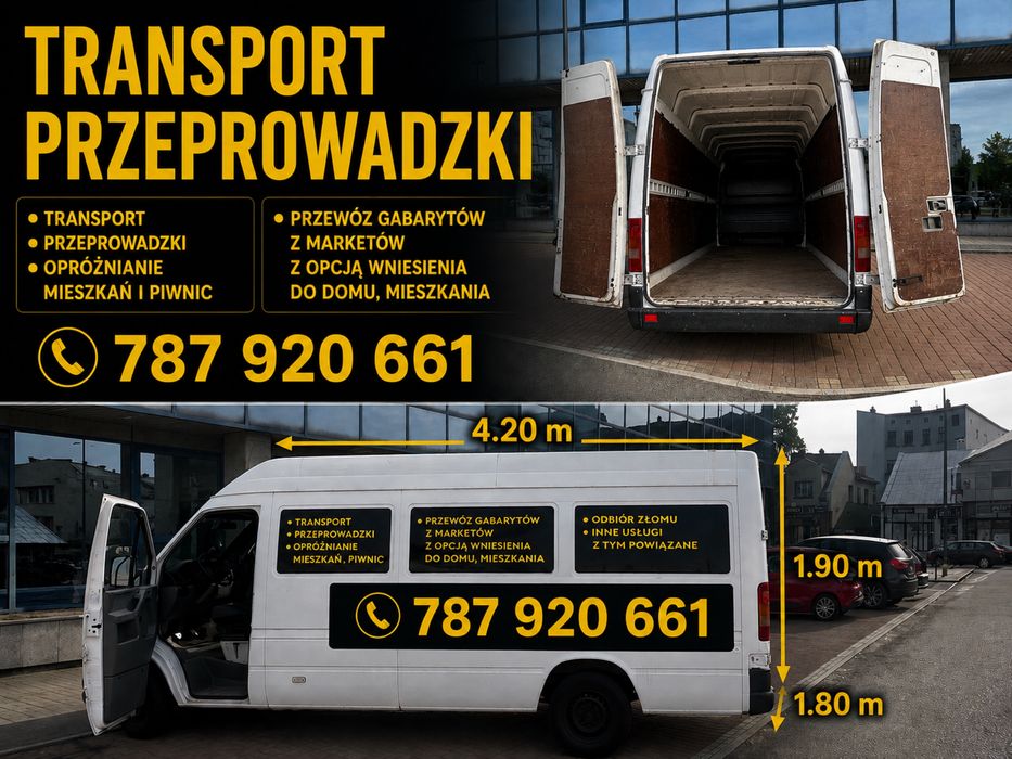 TRANSPORT/ Przewóz Rzeczy/Przeprowadzki/Wywóz