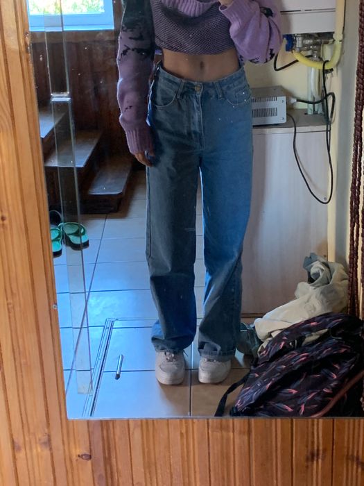 прямі/широкі джинси