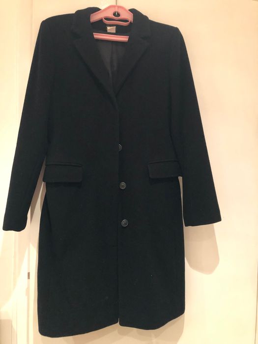 Sobretudo preto de senhora